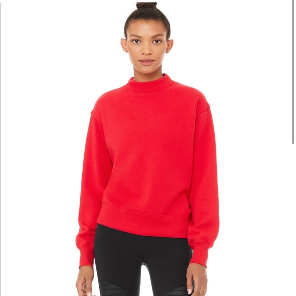 ALO Yoga, The Freestyle Sweatshirt , size S in red.